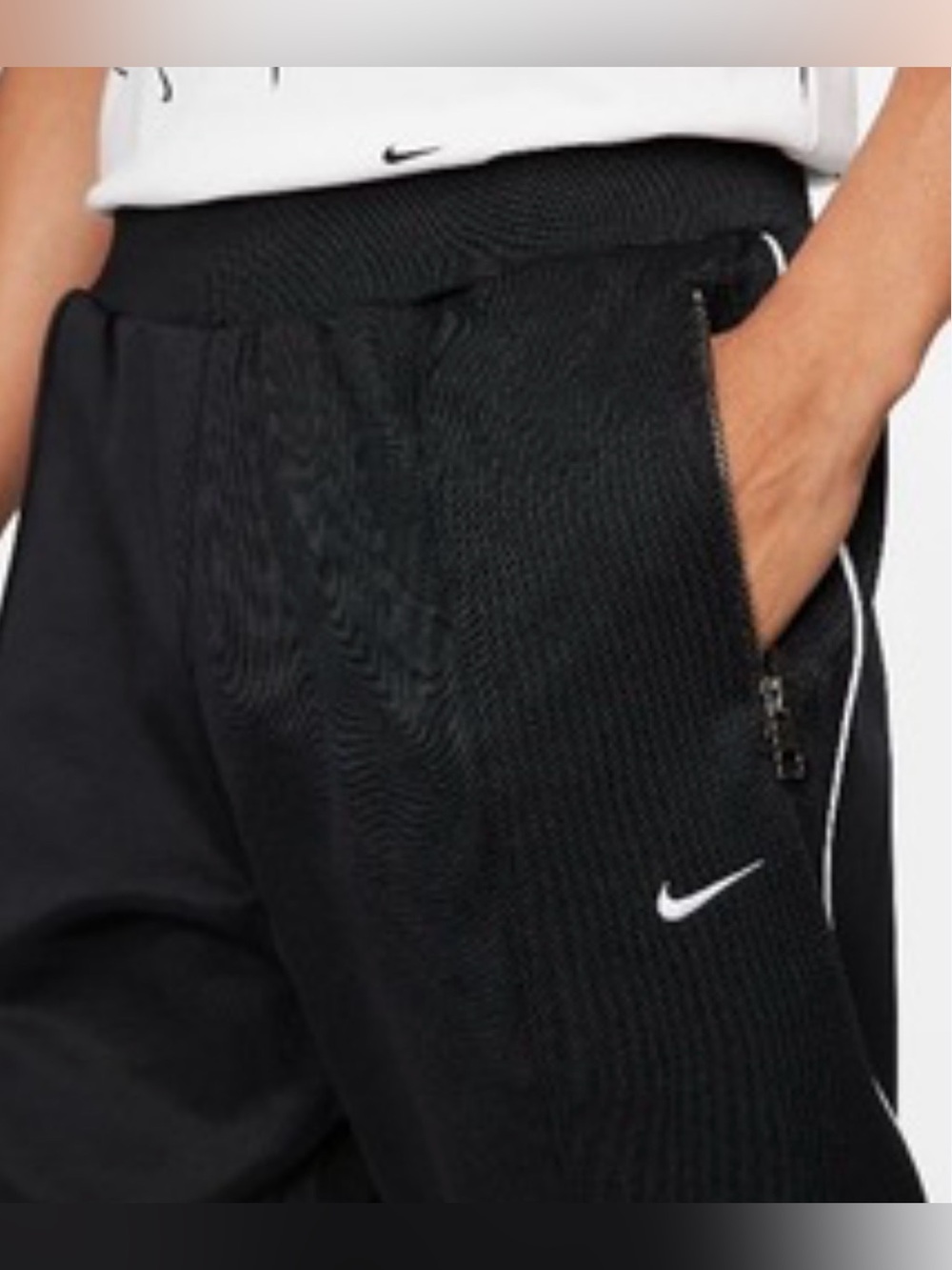 Men’s Nike Black Joggers with White Swoosh